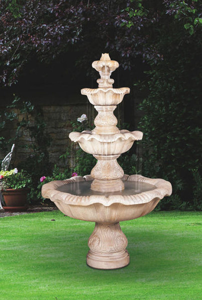 Three Tier Renaissance Garden Fountain Classical Styling by Henri